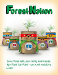 ForestNation Guardians Tree Kits Pack for Kids, We Plant 50 More Trees