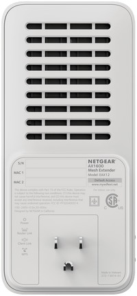 NETGEAR AX1600 WiFi 6 Mesh Range Extender and Signal Booster (EAX11-100NAS)