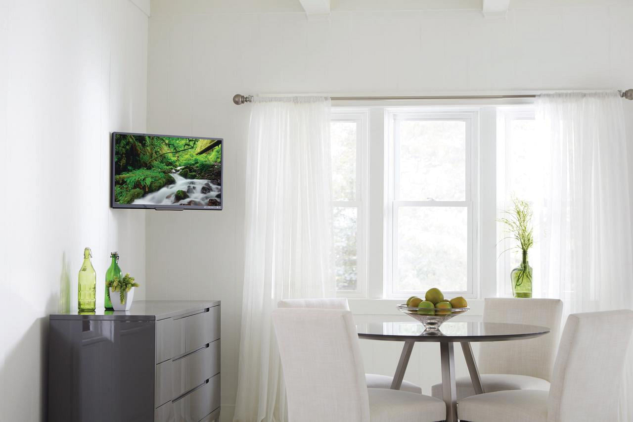 SANUS VuePoint Full-Motion TV Wall Mount for TVs 13"-40" up to 50 lbs, Comes with HDMI cable