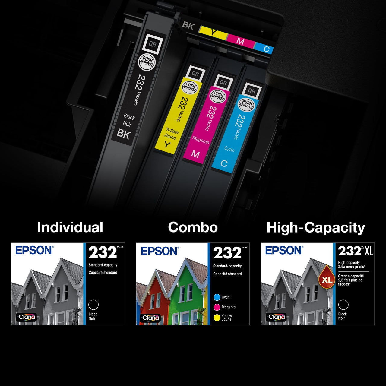 EPSON T232 Claria Genuine Ink Standard Capacity Black Cartridge