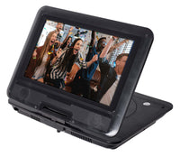 onn 10-Inch Black 480p Portable DVD Player Kit with Screen Swivel and Built-in Speakers