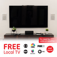 General Electric Hover Amplified Indoor HDTV Antenna, 55-mile Range, VHF 1080P 4K, Black, 37075