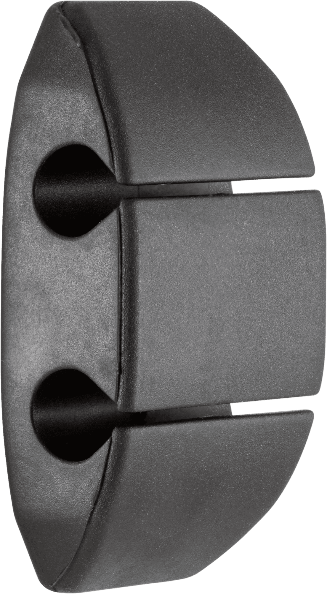 Cordinate Cable Management Dots, Dual Slot, Black, 6pk