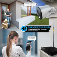 Night Owl® 2-Way Audio 12 Channel DVR Security System with 1TB Hard Drive and 4 Wired 1080p Deterrence Cameras