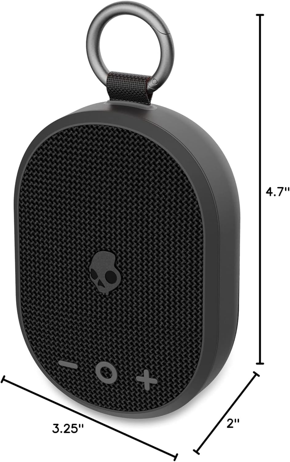 Skullcandy Kilo XT Wireless Bluetooth Speaker - IPX7 Waterproof Mini Speaker with 24 Hour Battery and True Wireless Pairing - for Outdoor, Black