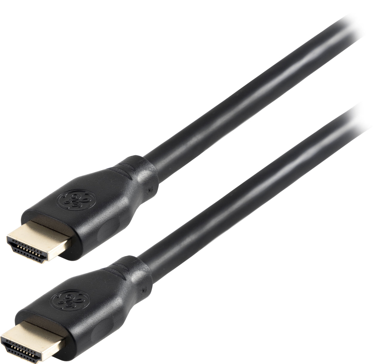 GE 25ft 4K HDMI 2.0 Cable with Ethernet, Gold-Plated Connectors, Black, 48723, New