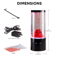 Merkury Innovations New 9-Inch RGB Volcano LED Mood Night Light - USB Powered, Motion Simulation