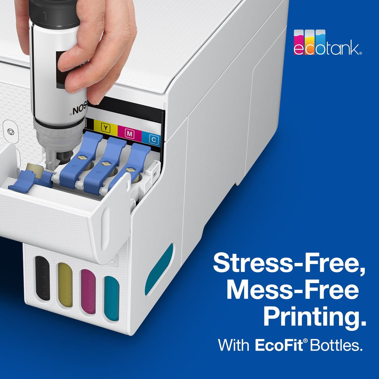 Epson 522 EcoTank Ink Ultra-high Capacity Bottle Black  (T522120-S) Works with EcoTank ET-2720, ET-2800, ET-2803, ET-2840, ET-4700, ET-4800, ET-4810