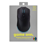 onn Rechargeable Wireless Gaming Mouse with LED Lighting, 8 Programmable Buttons