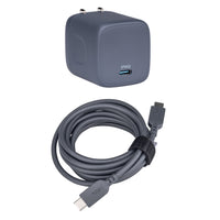 onn GAN 67W Laptop Charger with 1 USB-C Port, Compatible for Apple,Dell,HP,Asus,Acer,Lenovo,Grey