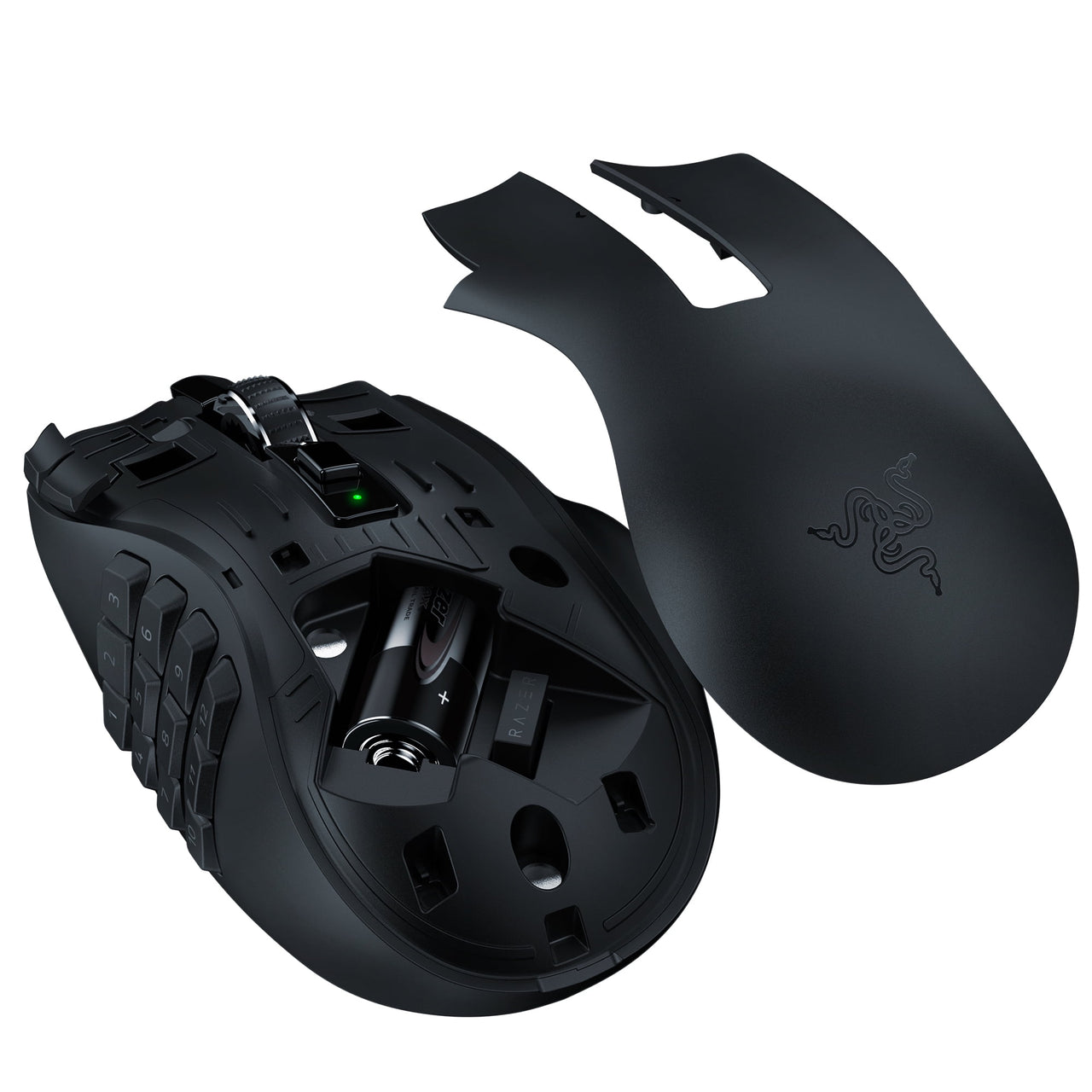 Razer Naga V2 HyperSpeed Bluetooth Gaming Mice with AA Battery, Black