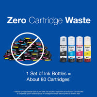 Epson 522 EcoTank Ink Ultra-high Capacity Bottle Black  (T522120-S) Works with EcoTank ET-2720, ET-2800, ET-2803, ET-2840, ET-4700, ET-4800, ET-4810