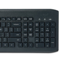 onn Wireless Keyboard & Mouse Combo, 104 Keys, Optical, USB Nano Receiver, Greystone