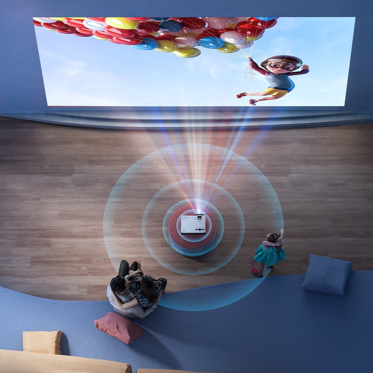 VANKYO Leisure 3 Pro Native 1080P Projector, Full HD 5G Wifi Projector with LCD Display