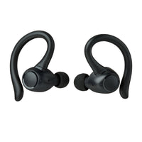 onn Wireless Earphones with Wireless Charging Case, Black
