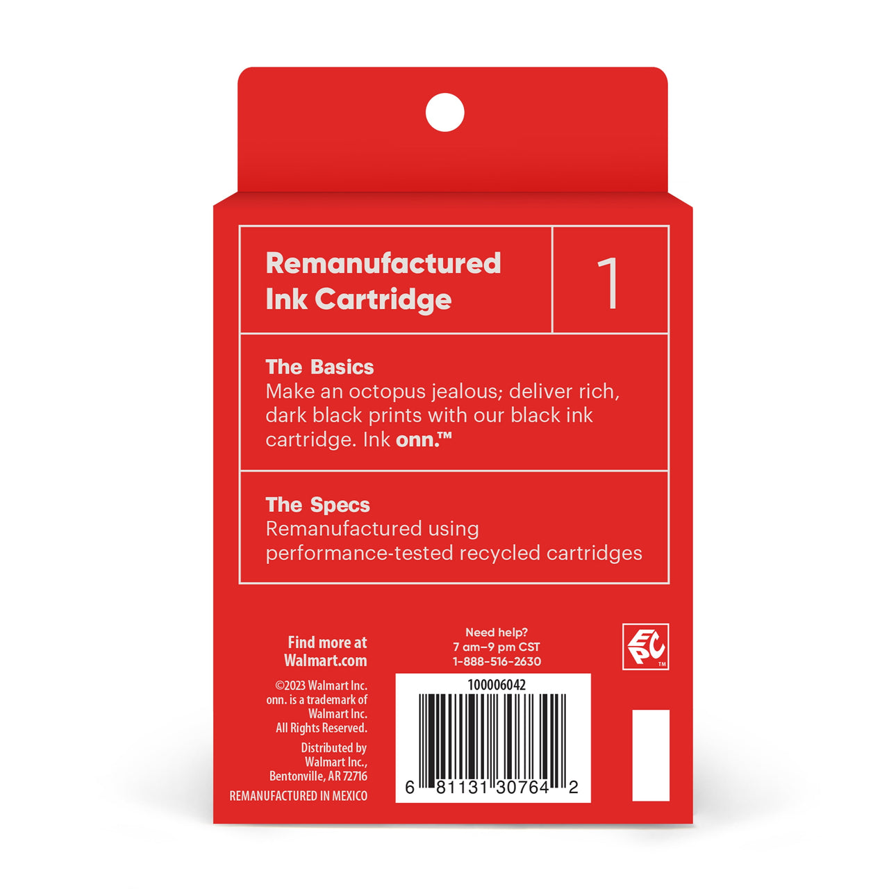 onn Canon 245XL Printer Ink Cartridge, Black (Remanufactured)