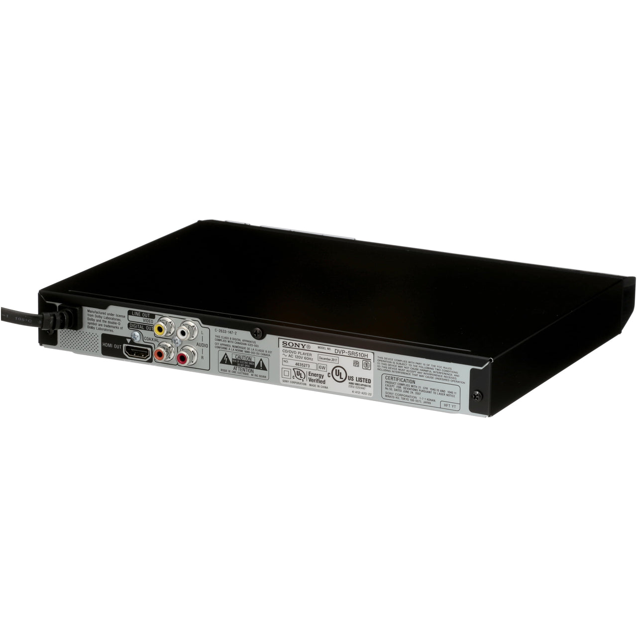 Sony DVP-SR510H HDMI DVD Player
