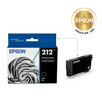 Epson 212 Standard-capacity Black Ink Cartridge compatible with XP4105 & WF2850