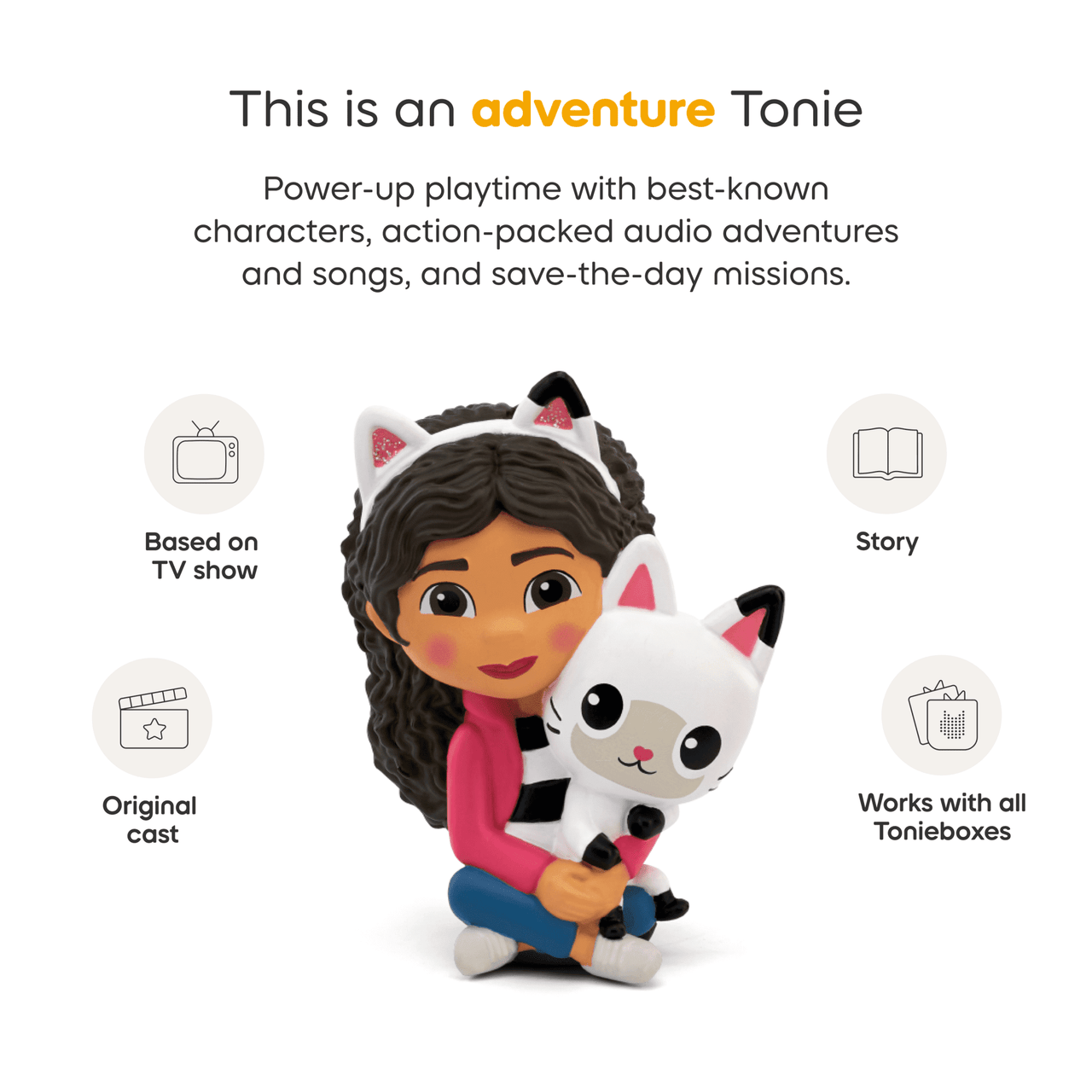 tonies Gabby's Dollhouse Audio Toy Figurine, Age Group 3+