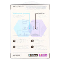 NETGEAR - AC750 WiFi Range Extender and Signal Booster, Wall-plug, 750Mbps (EX3110)