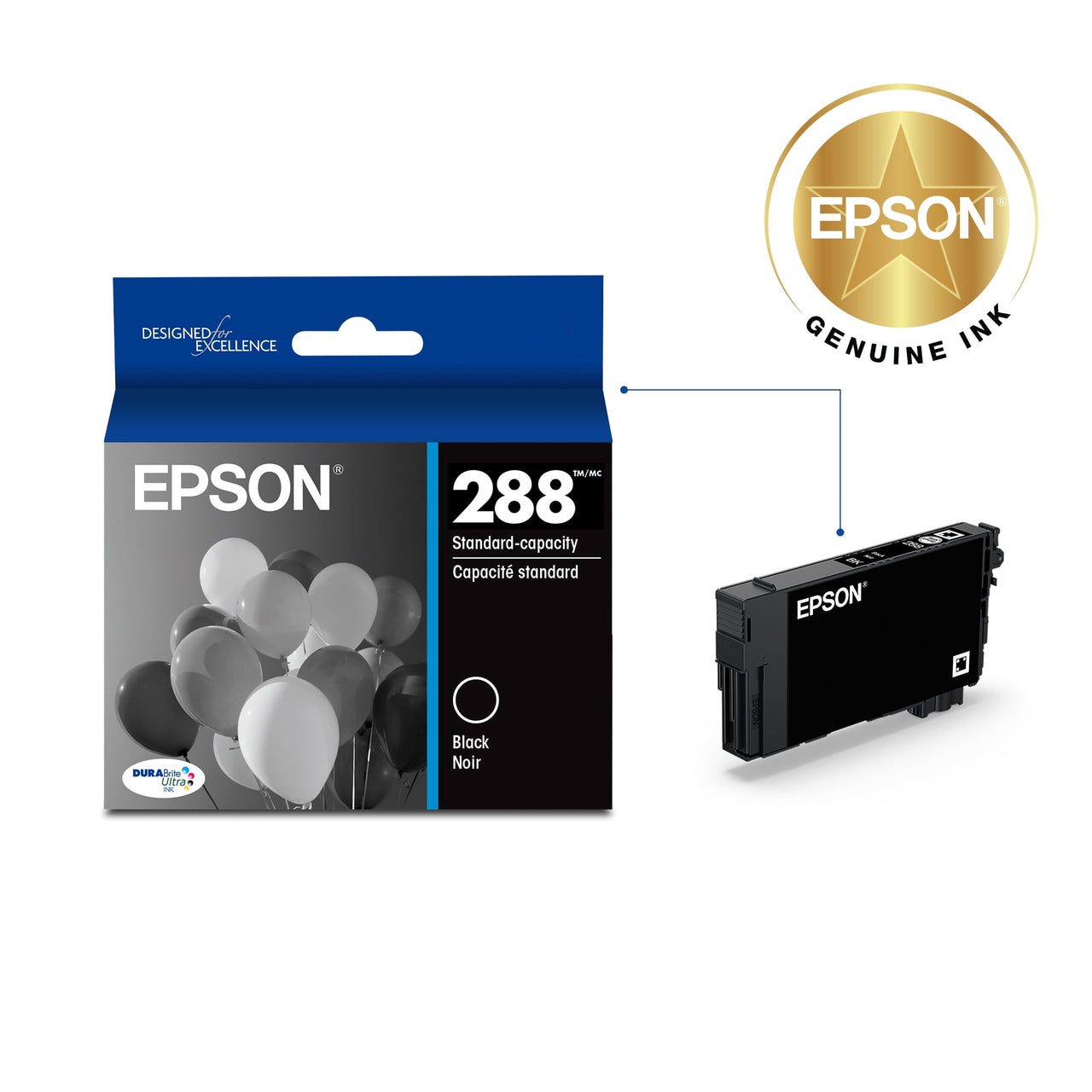 Epson 288 DURABrite Ultra Inks, Standard-Yield, Black