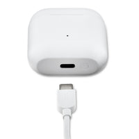onn Bluetooth Wireless Earphones with Environmental Noise Canceling Microphones and Charging Case, White