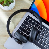 onn Wireless On-Ear Headphones, Black