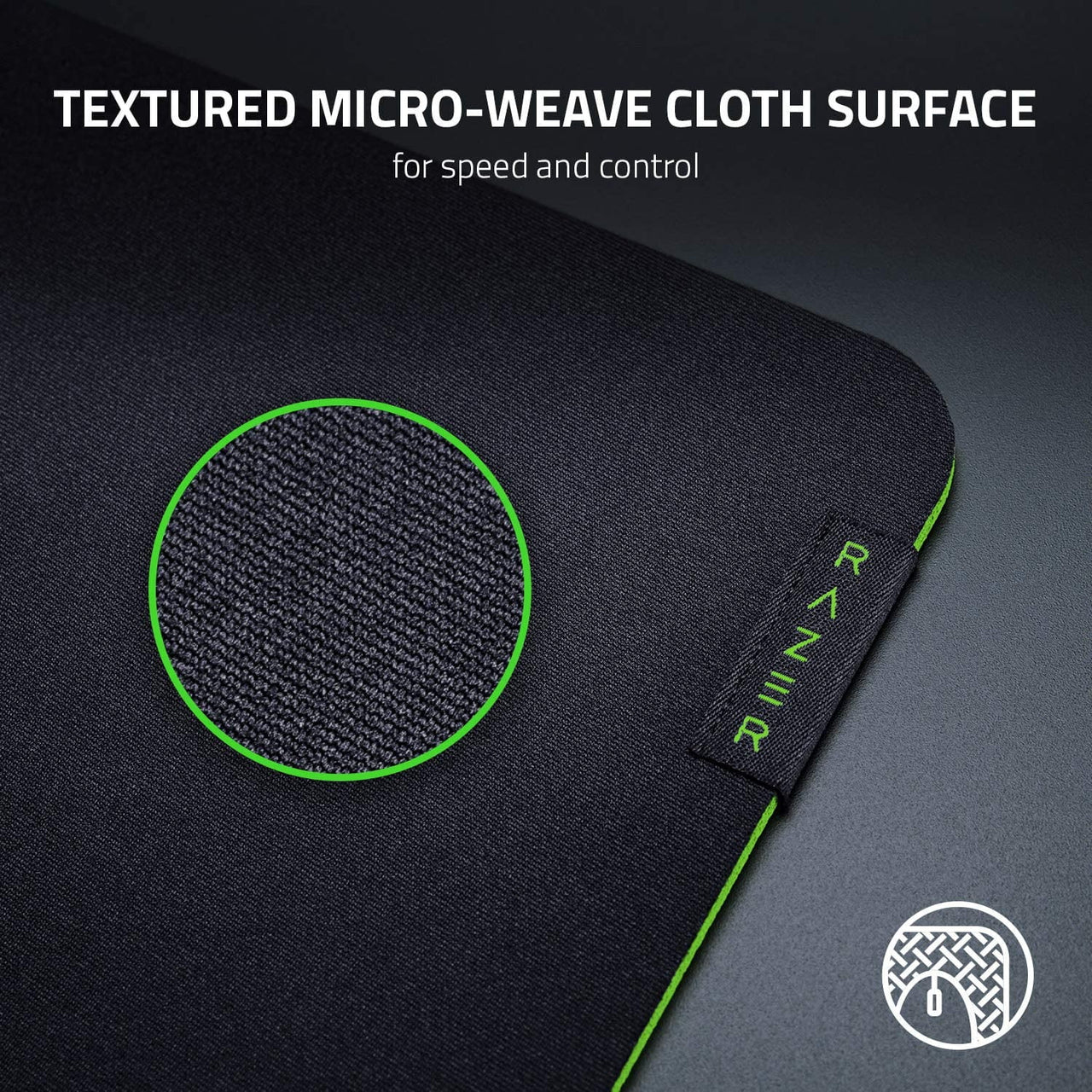 Razer Gigantus V2 Cloth Gaming Mouse Pad (XXL): Thick, High-Density Foam Non-Slip Base, Black