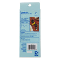 onn. Cable/Cord Management Ties, 50 Pieces