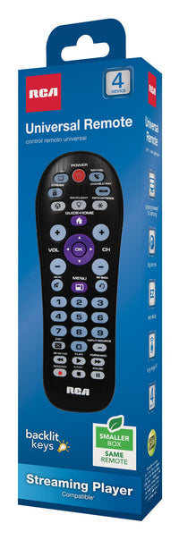 RCA 4-Device Universal Remote Streaming Player Compatible
