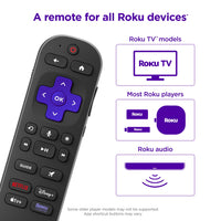 Roku Voice Remote Pro (2nd Ed.) - Rechargeable TV Remote Control with Hands-free Voice Controls, Backlit Buttons, & Lost Remote Finder - Replacement Remote Compatible with All Roku TV, Players, Audio
