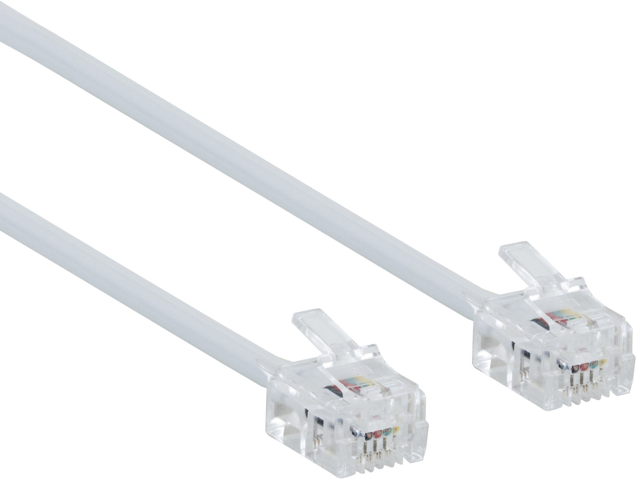 onn 7' Landline Phone Cord, White