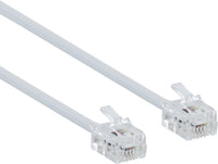 onn 7' Landline Phone Cord, White