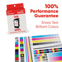 onn Canon 245XL Printer Ink Cartridge, Black (Remanufactured)