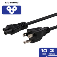 Xtreme 3 Prong 10ft Replacement Power Cable for Samsung and LG Computers, TV, New Monitors