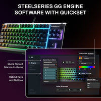 SteelSeries Apex 3 TKL RGB Gaming Keyboard - Tenkeyless - Water & Dust Resistant - PC and USB-A