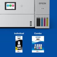 Epson 502 EcoTank Ink Ultra-high Capacity Bottle Color Combo Pack Works with ET-2750, ET-2850, ET-2980, ET-2988, ET-3750, ET-3760, ET-3850, ET-4850, and other select EcoTank models