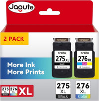 275XL 276XL Ink Cartridge for Canon PG-275/CL-276 Ink Cartridge Black and Color Multi Pack Use with Canon Pixma TS3522 TS3520 TS3500 TR4722 TR4720 TR4700 Printer
