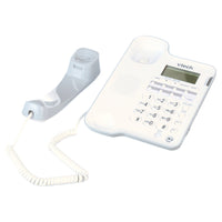 VTech CD1153 White, Corded, Table Top Speakerphone with Caller ID, Ringer Volume Control, No AC Power Required, 60 Number Caller ID History