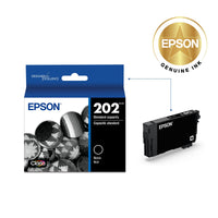 Epson 202 Standard-capacity Black Ink Cartridge for XP-5100 and WF-2860