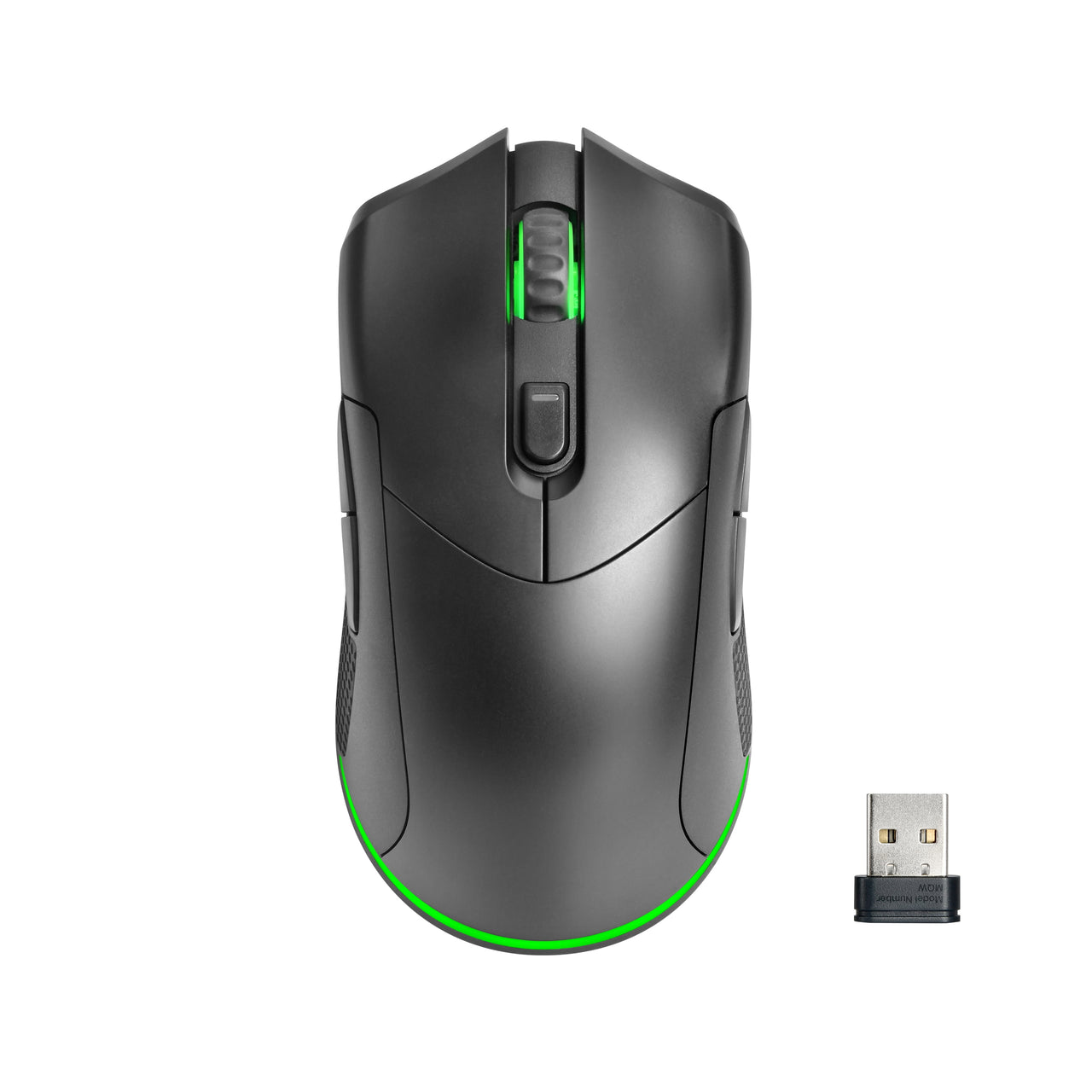 onn Rechargeable Wireless Gaming Mouse with LED Lighting, 8 Programmable Buttons