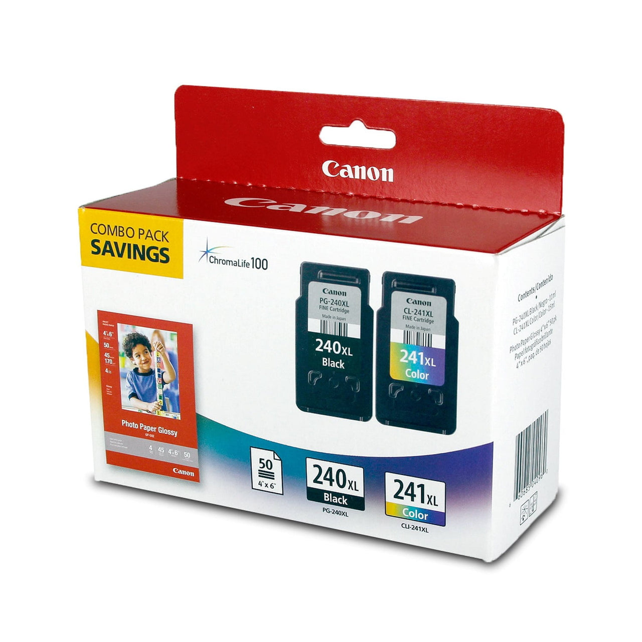 Canon PG-240XL/CL-241XL - Genuine Ink Cartridge Combo Pack for Select PIXMA Printers - Black & Color