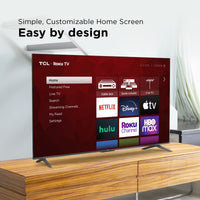 TCL 75” Class S4 (75S451) 4K UHD HDR Smart TV with Roku TV