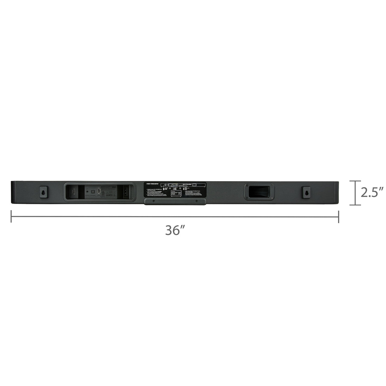 onn Bluetooth 2.1 Channel Soundbar with Dolby Digital Plus, 36", Black