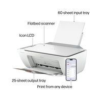 HP DeskJet 2852e Wireless All-in-One Color Inkjet Printer (White), Scanner, Copier, 3 months Free Instant Ink