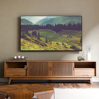 SANUS VuePoint Drywall Low Profile TV Wall Mount for 32” - 90” TVs up to 135lbs - No Drill or Studs Required