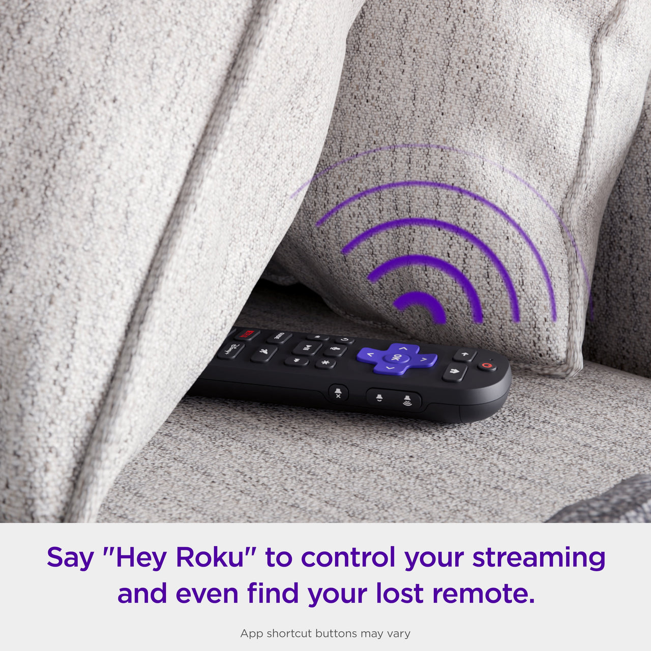 Roku Voice Remote Pro (2nd Ed.) - Rechargeable TV Remote Control with Hands-free Voice Controls, Backlit Buttons, & Lost Remote Finder - Replacement Remote Compatible with All Roku TV, Players, Audio