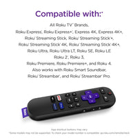 Roku Voice Remote (Official) for Roku Players, Roku Audio, and Roku TV™