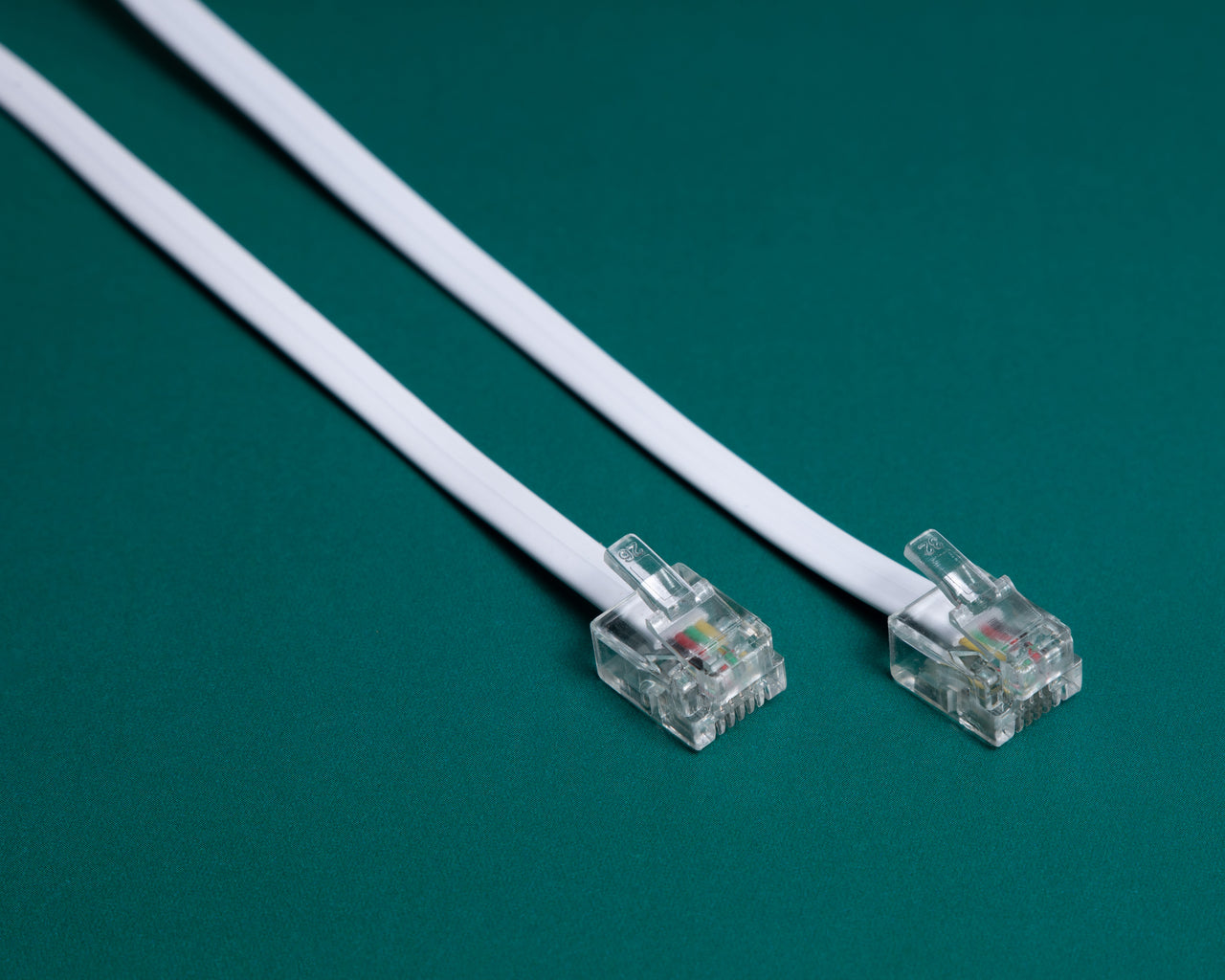 onn 7' Landline Phone Cord, White