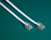 onn 7' Landline Phone Cord, White